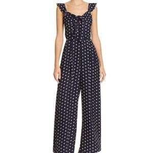 Lucy Paris Navy Polka Dot Jumpsuit